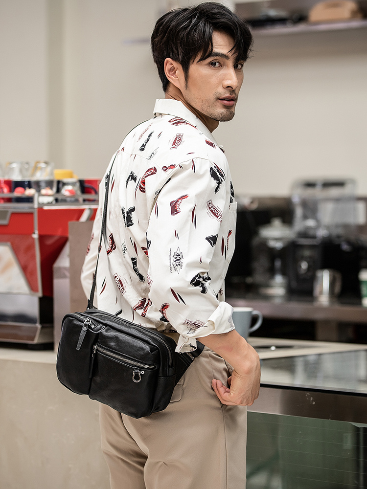 New Leather Men's Shoulder Bag Is Fashionable - Image 5