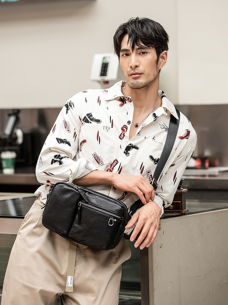 New Leather Men's Shoulder Bag Is Fashionable - Image 6