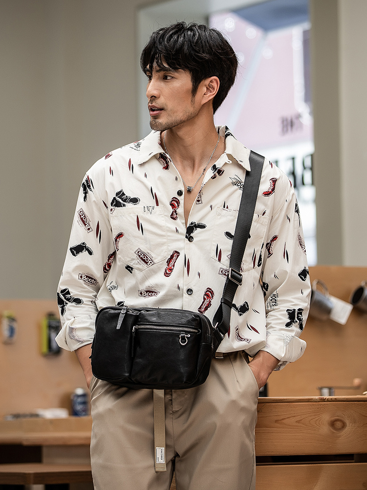 New Leather Men's Shoulder Bag Is Fashionable - Image 2